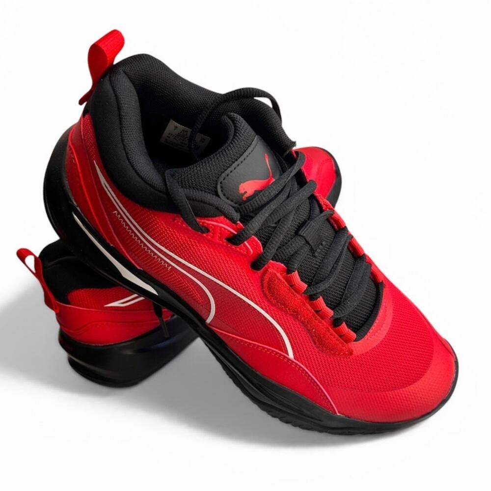 PUMA JUNIOR Sneakers Playmaker Pro Red Black Running Shoes Lightweight Kids